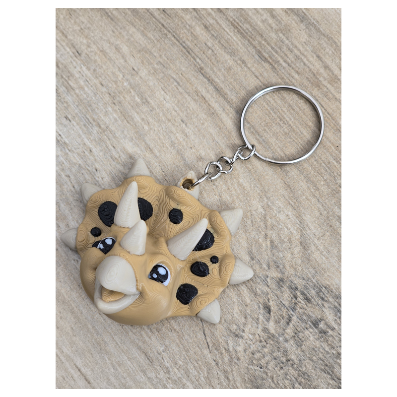 Uroczy Breloczek Triceratops 3D - Brelok Druk3d fidget Keychain mixGadzet