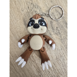 Uroczy Breloczek Leniwiec - Twój Słodki Towarzysz -Brelok Druk3d Keychain