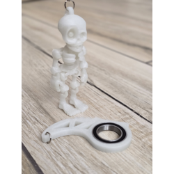 Brelok Szkielet Nocny Blask + KeySpinner 3D - Keyrambit KeyFlipper Spinner