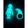 Brelok Szkielet Nocny Blask + KeySpinner 3D - Keyrambit KeyFlipper Spinner