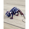 Świecący Keyspinner + Ankylozaur 2w1- KeyRambit KeyFlipper Druk3d Fidget