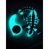Świecący Keyspinner + Ankylozaur 2w1- KeyRambit KeyFlipper Druk3d Fidget