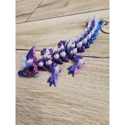 Świecący Keyspinner + Wolf DragonCrystal 16cm 2w1- 3D KeyRambit KeyFlipper