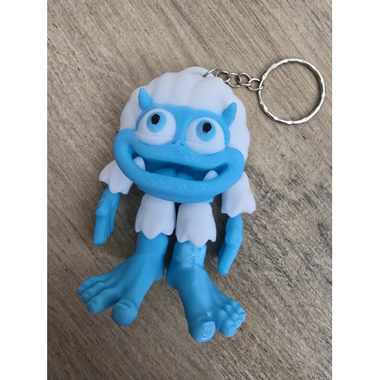 Wesoły Brelok Yeti 3d - Druk3d Keychain fidget mixGadzet