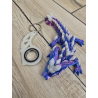 Świecący Keyspinner + Wolf DragonCrystal 16cm 2w1- 3D KeyRambit KeyFlipper