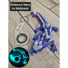 Świecący Keyspinner + Wolf DragonCrystal 16cm 2w1- 3D KeyRambit KeyFlipper
