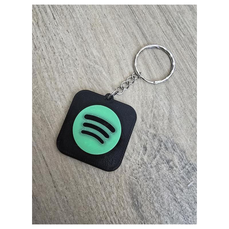 Brelok NFC Spotify - Zbliż i Słuchaj! - Druk3d Fidget Keychain