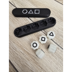 Kości Koreanskiej Gry GONGGI GONGI SQUID GAME + Etui - Druk3d Case
