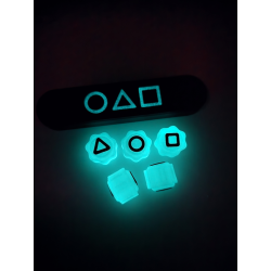 Kości Koreanskiej Gry GONGGI GONGI SQUID GAME + Etui - Druk3d Case