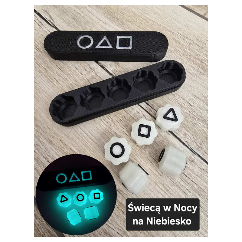 Kości Koreanskiej Gry GONGGI GONGI SQUID GAME + Etui - Druk3d Case