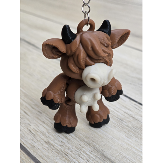 Muu-szisz Go Mieć! Breloczek Krówka byka Druk3d Keychain fidget mixGadzet