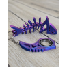 Keyspinner + Rekin 2w1 TikTok 3D - KeyRambit KeyFlipper 3D Fidget Keychain