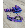 Keyspinner + Ankylozaur 2w1 3D - KeyRambit KeyFlipper Druk3d Keychain  Obserwuj