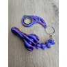 Keyspinner + Spinozaur 2w1 3D - KeyRambit KeyFlipper Druk3d Fidget Keychain