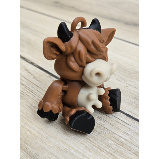 Muu-szisz Go Mieć! Breloczek Krówka byka Druk3d Keychain fidget mixGadzet
