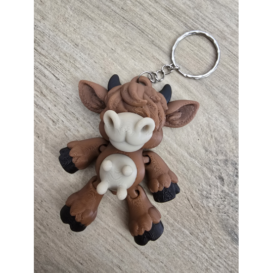 Muu-szisz Go Mieć! Breloczek Krówka byka Druk3d Keychain fidget mixGadzet