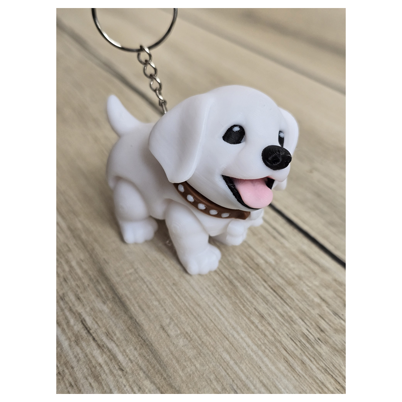 Brelok Szczęśliwy Piesek 3d - Druk3D Keychain fidget mixGadzet