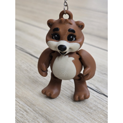 Przytulny breloczek Miś 3d - brelok druk3d Keychain fidget mixGadzet