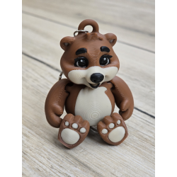 Przytulny breloczek Miś 3d...