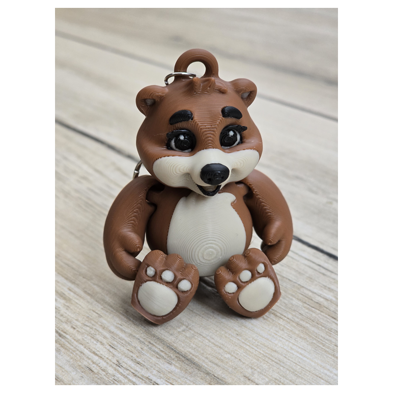 Przytulny breloczek Miś 3d - brelok druk3d Keychain fidget mixGadzet