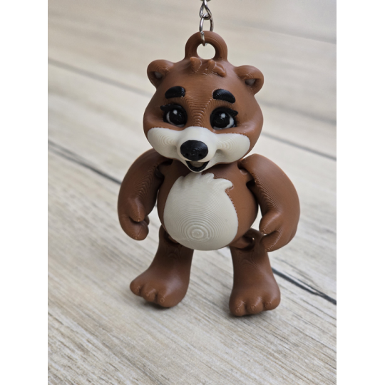 Przytulny breloczek Miś 3d - brelok druk3d Keychain fidget mixGadzet
