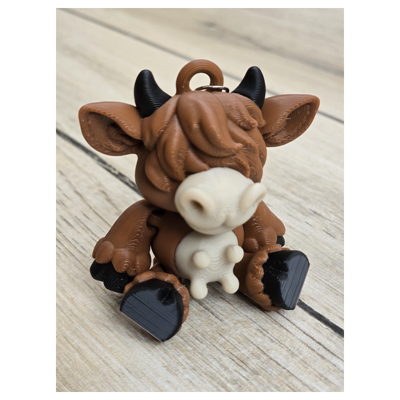 Muu-szisz Go Mieć! Breloczek Krówka byka Druk3d Keychain fidget mixGadzet