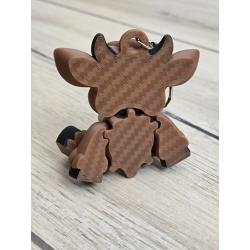 Muu-szisz Go Mieć! Breloczek Krówka byka Druk3d Keychain fidget mixGadzet