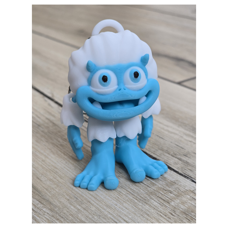Wesoły Brelok Yeti 3d - Druk3d Keychain fidget mixGadzet