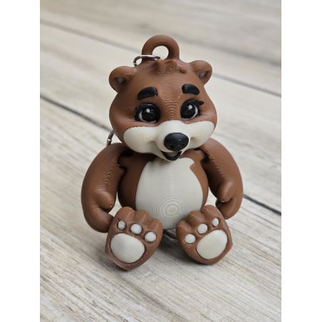 Przytulny breloczek Miś 3d - brelok druk3d Keychain fidget mixGadzet