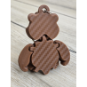 Przytulny breloczek Miś 3d - brelok druk3d Keychain fidget mixGadzet