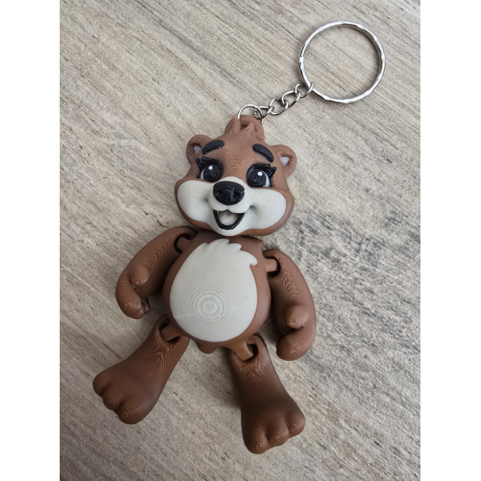 Przytulny breloczek Miś 3d - brelok druk3d Keychain fidget mixGadzet