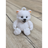 Uroczy Breloczek Biały Miś 3D - Brelok Druk3D Keychain