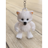 Uroczy Breloczek Biały Miś 3D - Brelok Druk3D Keychain