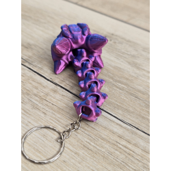 Unikatowy Brelok 3D Szkielet Ankylozaura - Druk3d Keychain