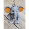 Uroczy Słonik 3D - Breloczek z Charakterem - Brelok Druk 3D Keychain