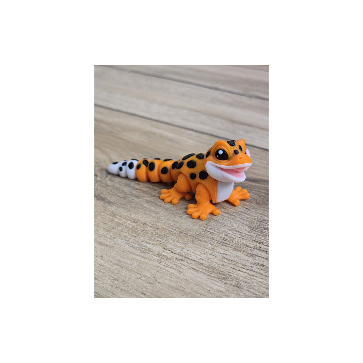 Figurka Gekona z językiem 3d - Druk3d fidget mixGadzet