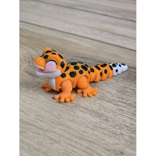 Figurka Gekona z językiem 3d - Druk3d fidget mixGadzet