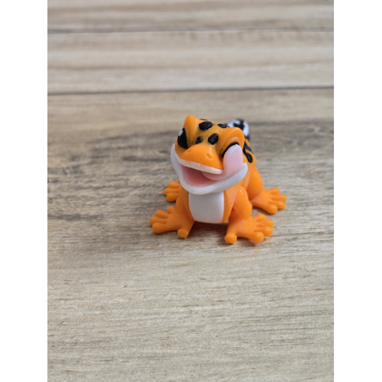 Figurka Gekona z językiem 3d - Druk3d fidget mixGadzet
