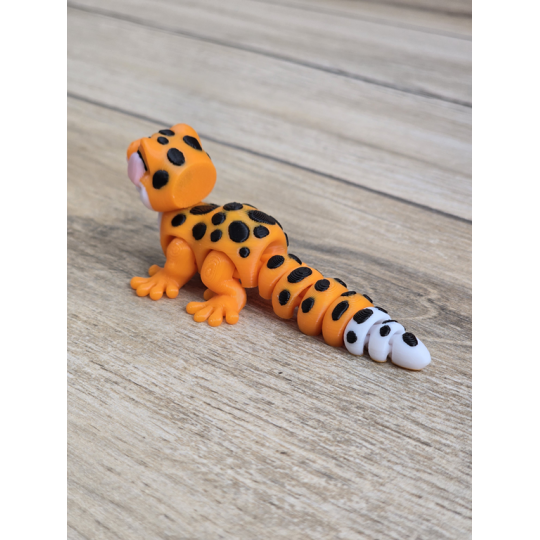 Figurka Gekona z językiem 3d - Druk3d fidget mixGadzet