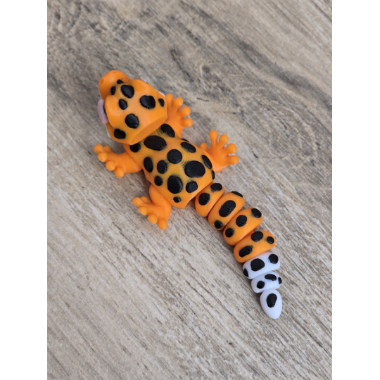 Figurka Gekona z językiem 3d - Druk3d fidget mixGadzet