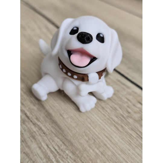 Brelok Szczęśliwy Piesek 3d - Druk3D Keychain fidget mixGadzet