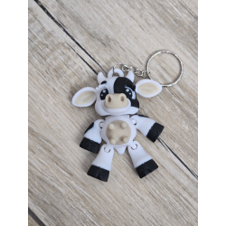 Uroczy Breloczek Krówka - Brelok Druk 3D Keychain