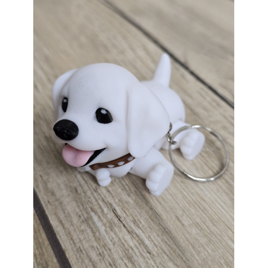 Brelok Szczęśliwy Piesek 3d - Druk3D Keychain fidget mixGadzet