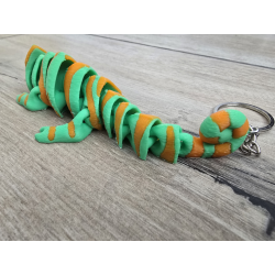 Ruchomy Breloczek Kameleon - Ożyw Swoje Klucze! Brelok Druk3D
