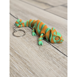 Ruchomy Breloczek Kameleon - Ożyw Swoje Klucze! Brelok Druk3D