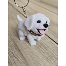 Brelok Szczęśliwy Piesek 3d - Druk3D Keychain fidget mixGadzet