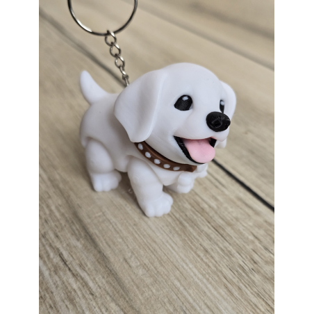 Brelok Szczęśliwy Piesek 3d - Druk3D Keychain fidget mixGadzet