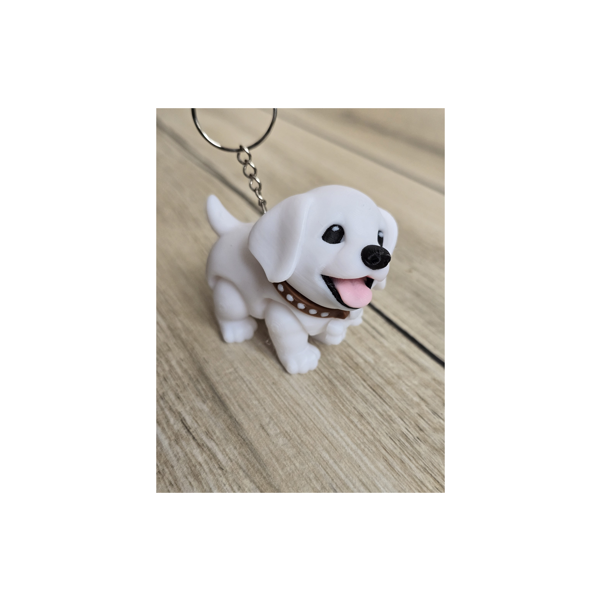 Brelok Szczęśliwy Piesek 3d - Druk3D Keychain fidget mixGadzet