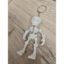 Brelok Szkielet Nocny Stróż twoich kluczy - Druk3D - Świeci w Nocy