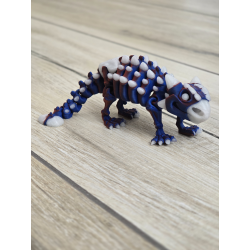 Ankylozaur 13cm Świecący w Nocy na Niebiesko Druk3d mixGadzet